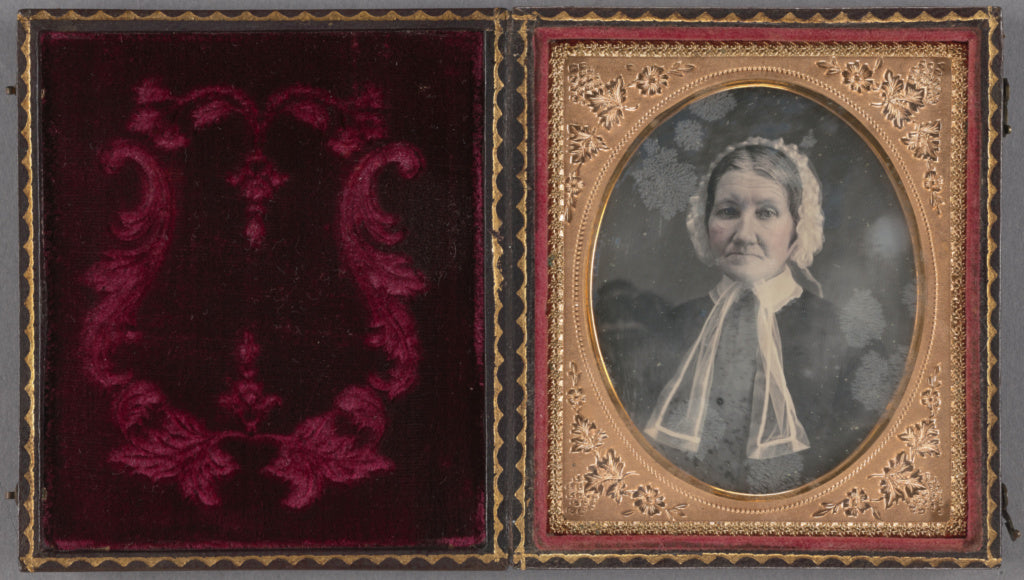 Unknown maker, American:[Portrait of an elderly woman in bon, Poster Print Wall Art