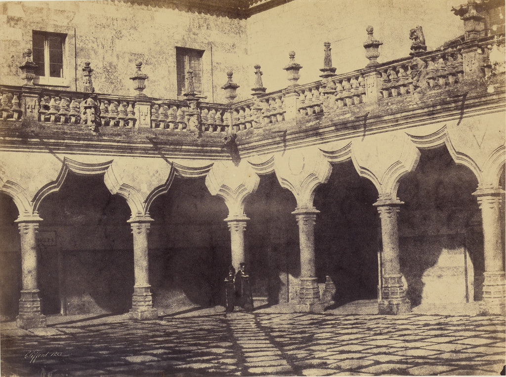Charles Clifford:[Patio de los Menores, University of Salama, Poster Print Wall Art