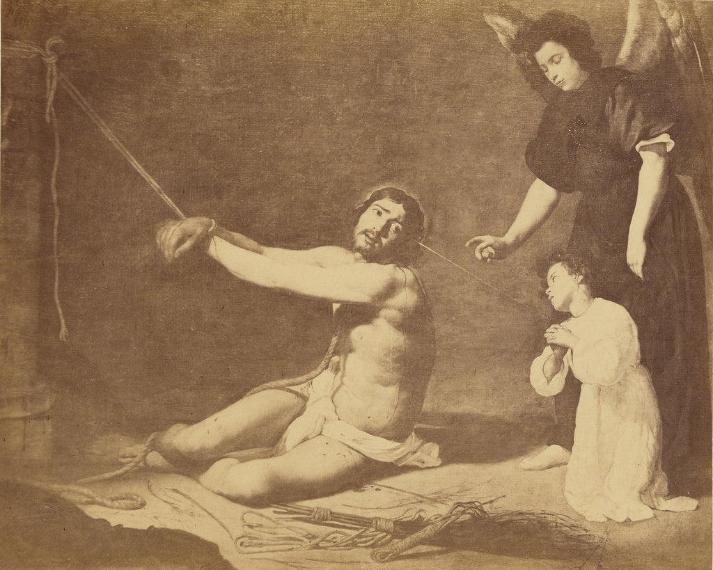 Charles Clifford:Reproduction of a painting (Flagellation?), Poster Print Wall Art