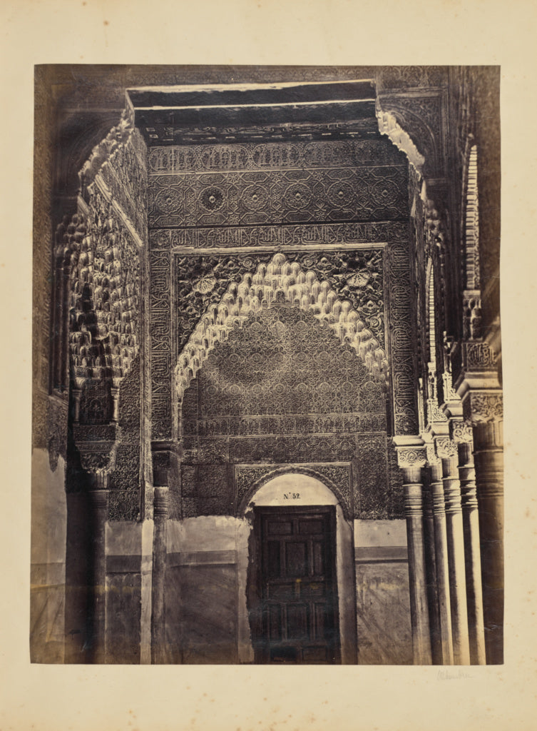 Charles Clifford:La Alhambra. Sala de Justicia, Poster Print Wall Art