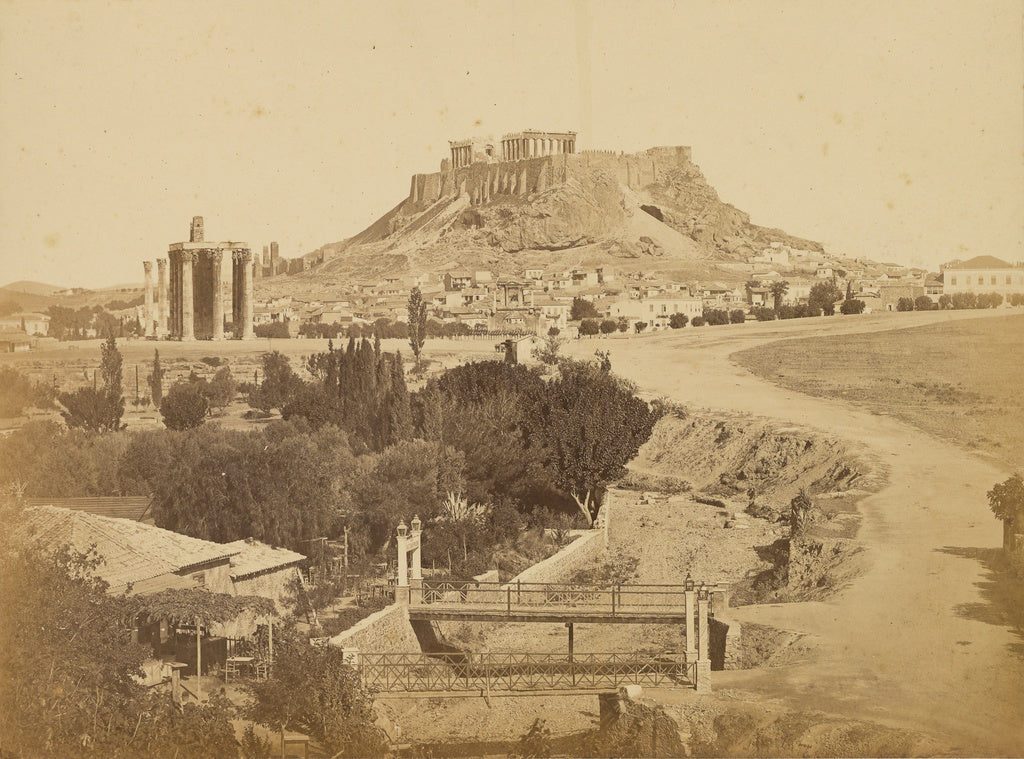 Dimitrios Constantin:[Athens - view of the Acropolis from th, Poster Print Wall Art