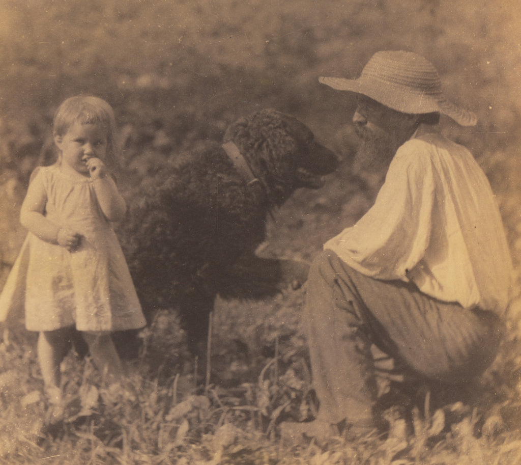 Thomas Eakins:[Katie Crowell, William J. Crowell, and "Piero, Poster Print Wall Art