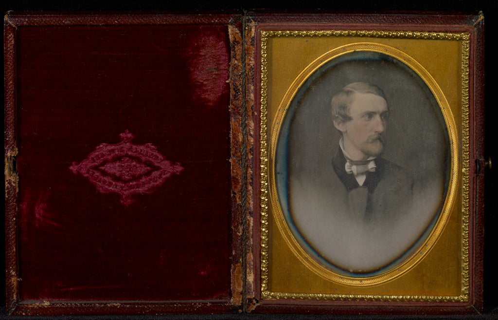 Brady Gallery:[Vignetted Portrait of a Man with a Van Dyke B, Poster Print Wall Art