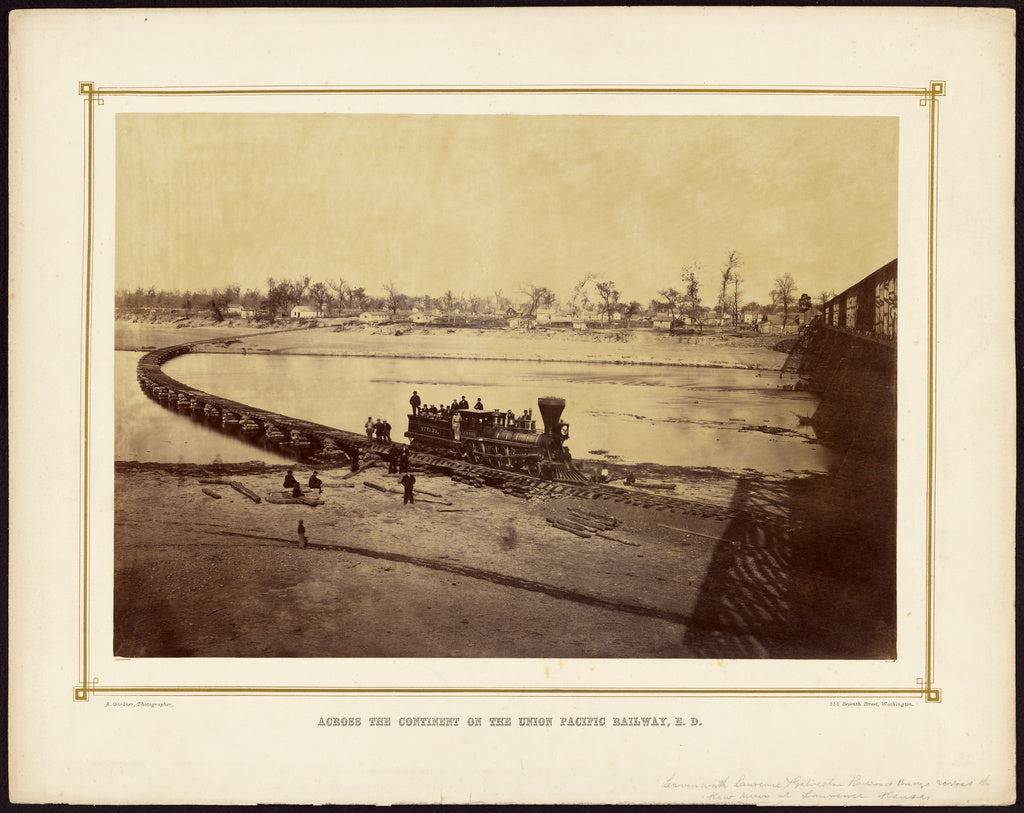 Alexander Gardner:[Leavenworth, Lawrence, and Galveston Rail, Poster Print Wall Art