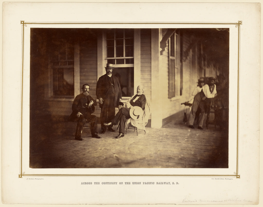 Alexander Gardner:[Railroad Commissioners at State Line, Kan,16x12"(A3)Poster