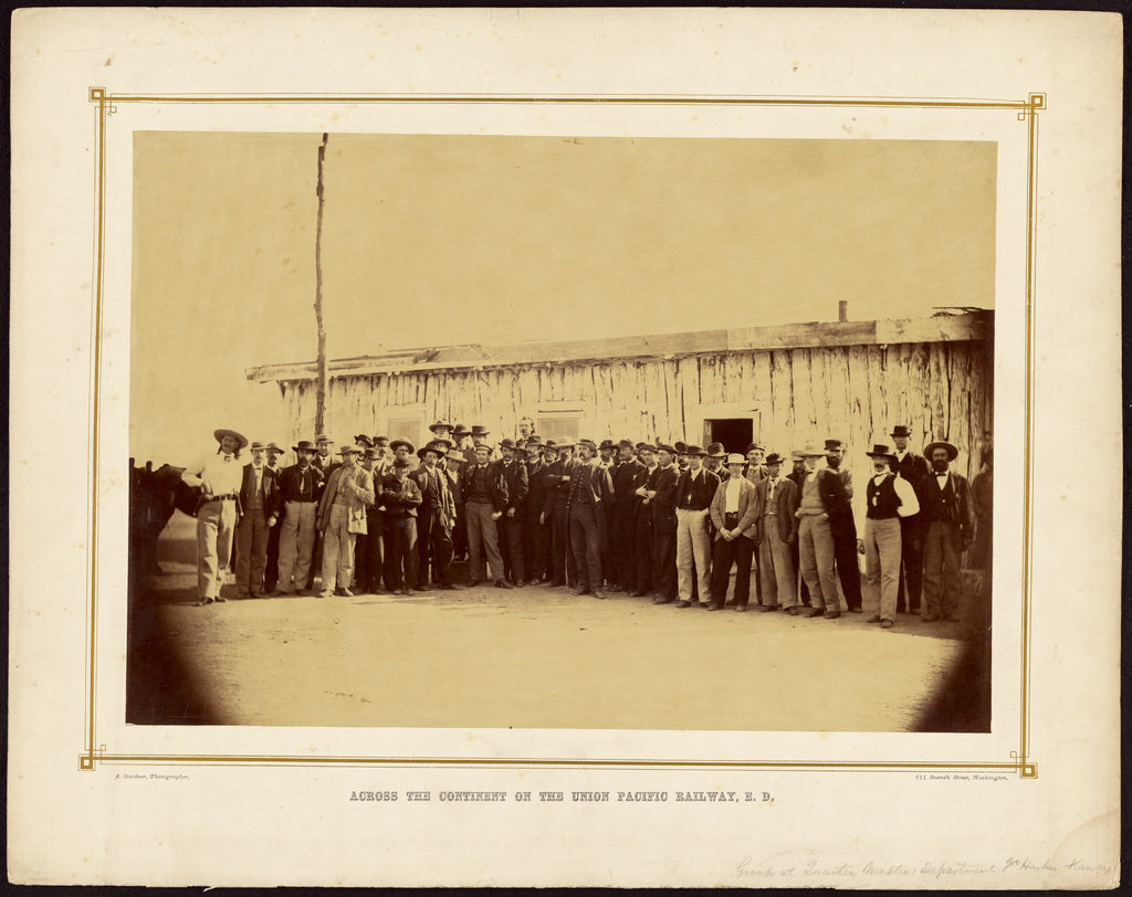 Alexander Gardner:[Group at Quarter Master's Department, Ft., Poster Print Wall Art