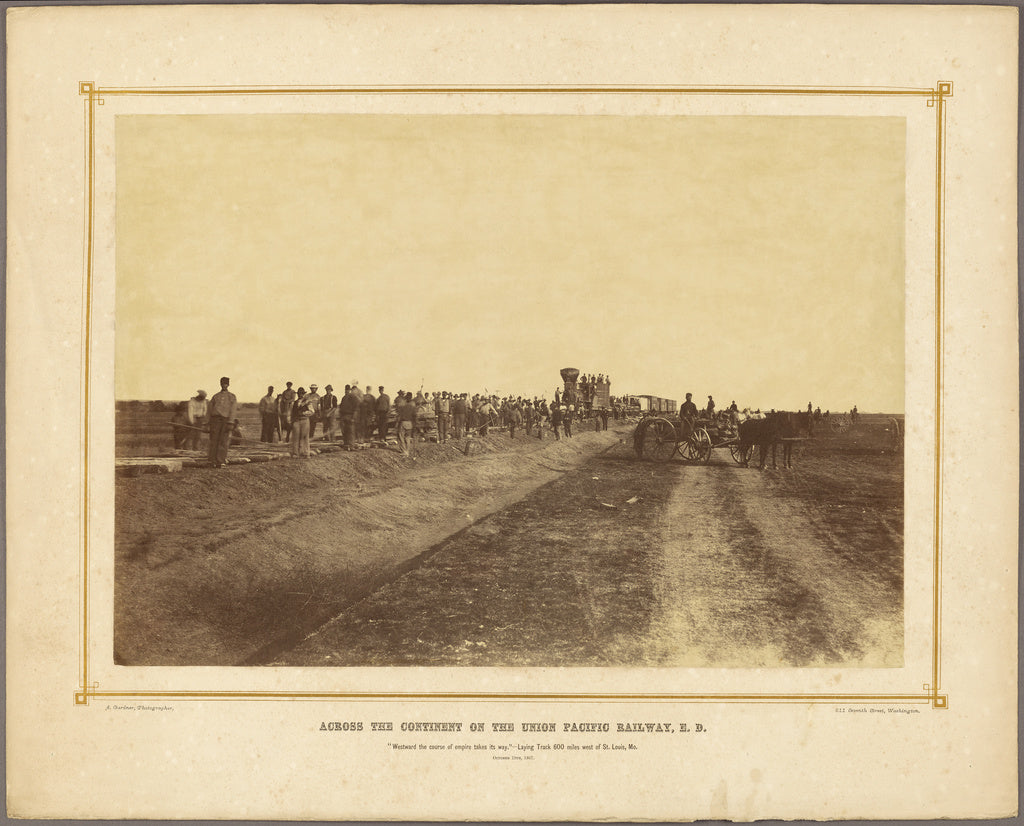 Alexander Gardner:"Westward The Course of Empire Takes Its W, Poster Print Wall Art