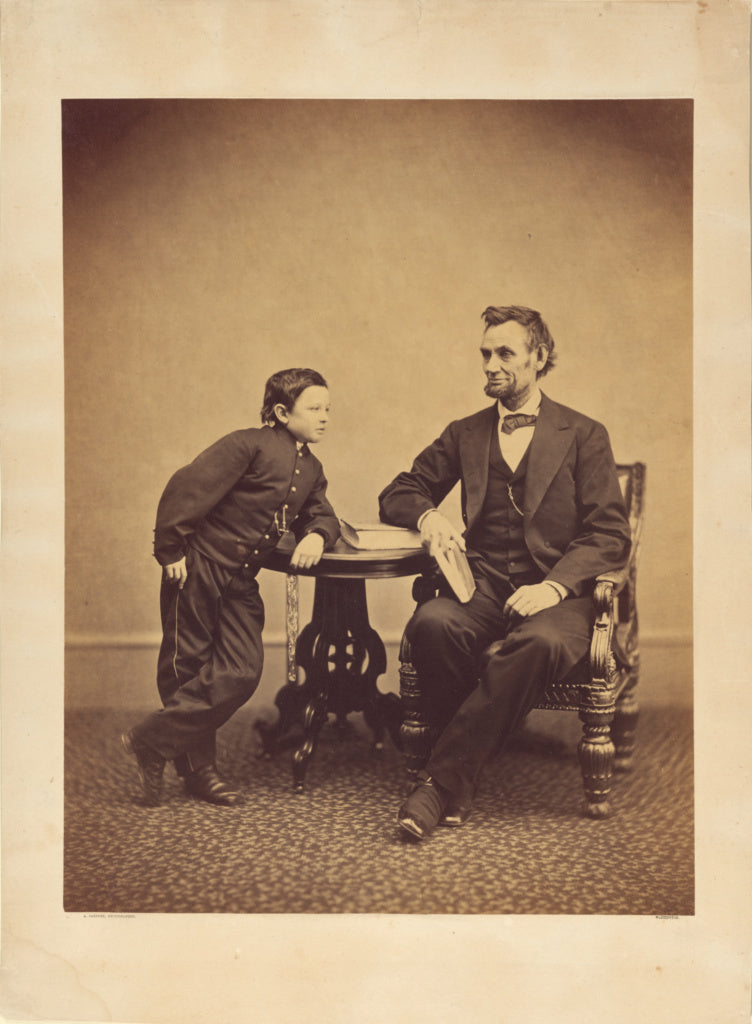 Alexander Gardner:[Abraham Lincoln and His Second Son Thomas, Poster Print Wall Art