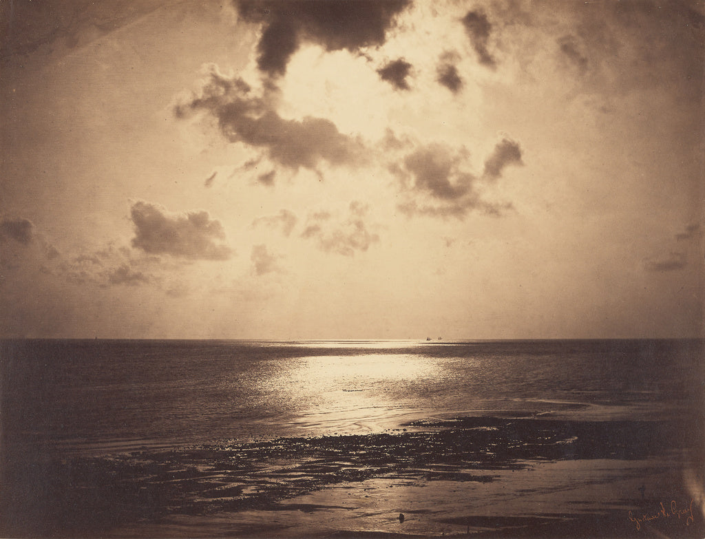 Gustave Le Gray:An Effect of Sunlight - Ocean No. 23, Poster Print Wall Art