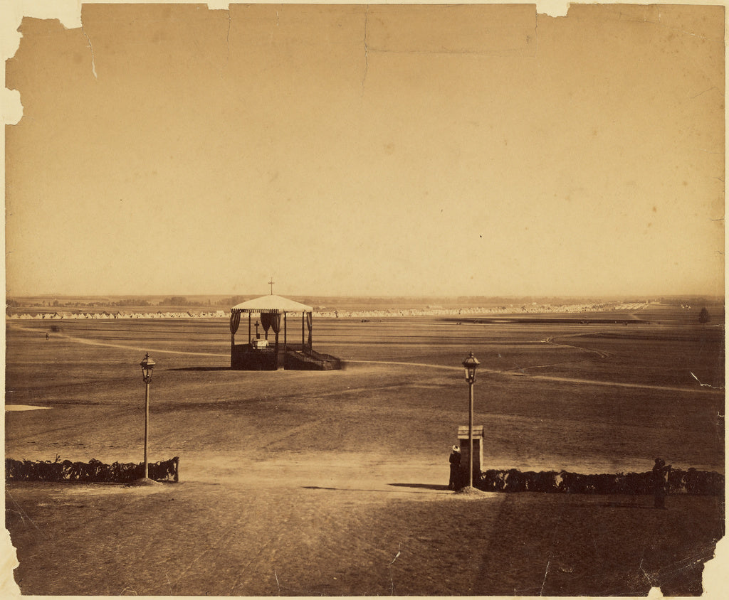 Gustave Le Gray:[Temporary Altar for Mass at the Opening of , Poster Print Wall Art
