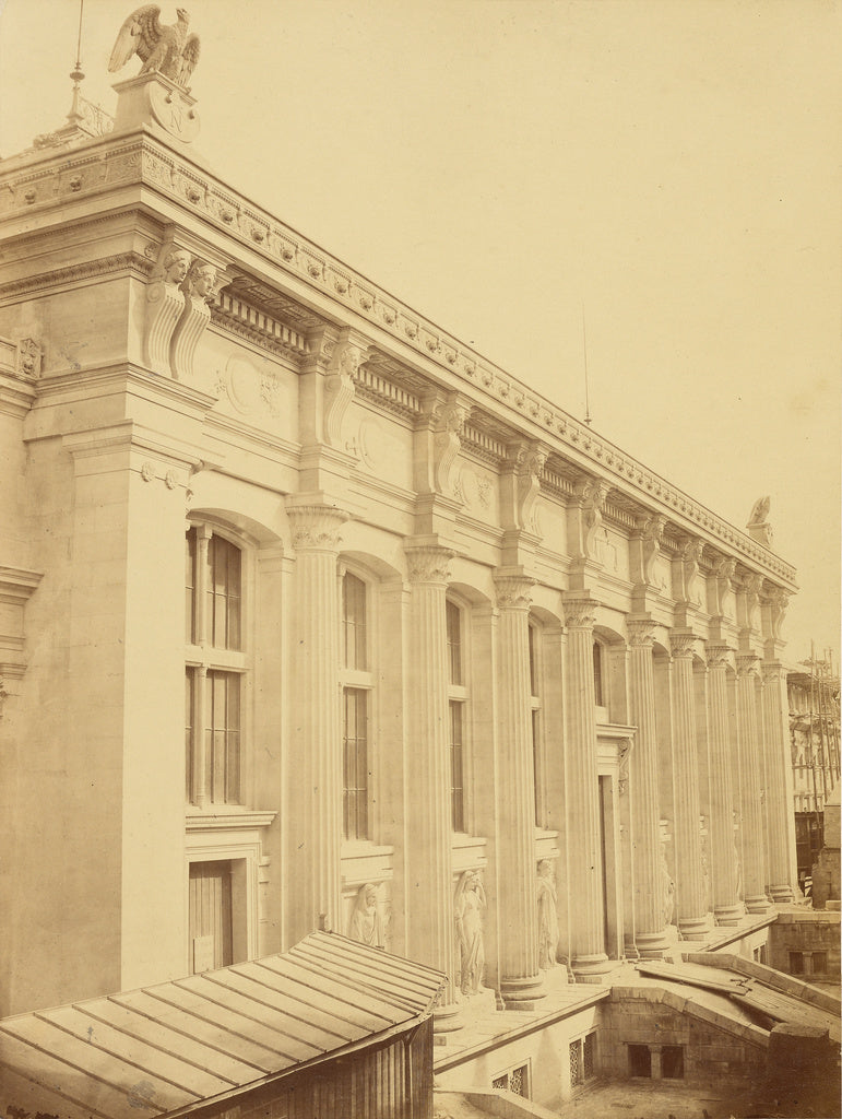 Charles Marville:[La Nouvelle Façade du Palais de Justice,, Poster Print Wall Art