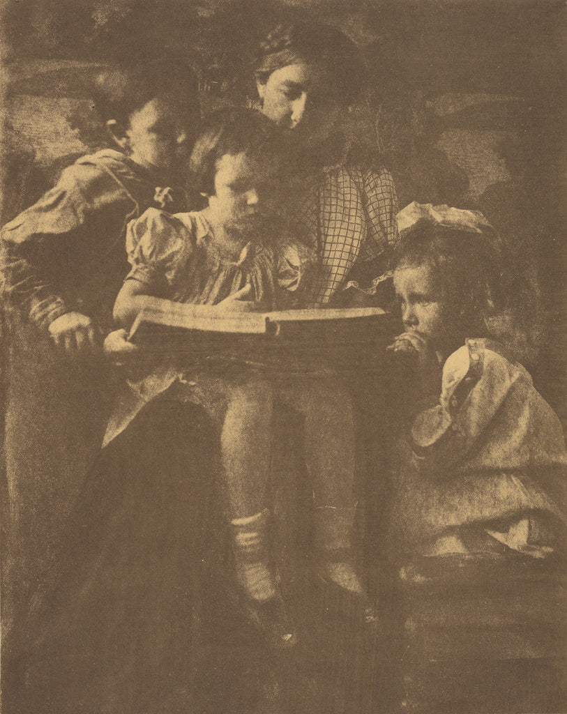 Gertrude Käsebier:[Hermine Turner with Mina and Mason Turne, Poster Print Wall Art