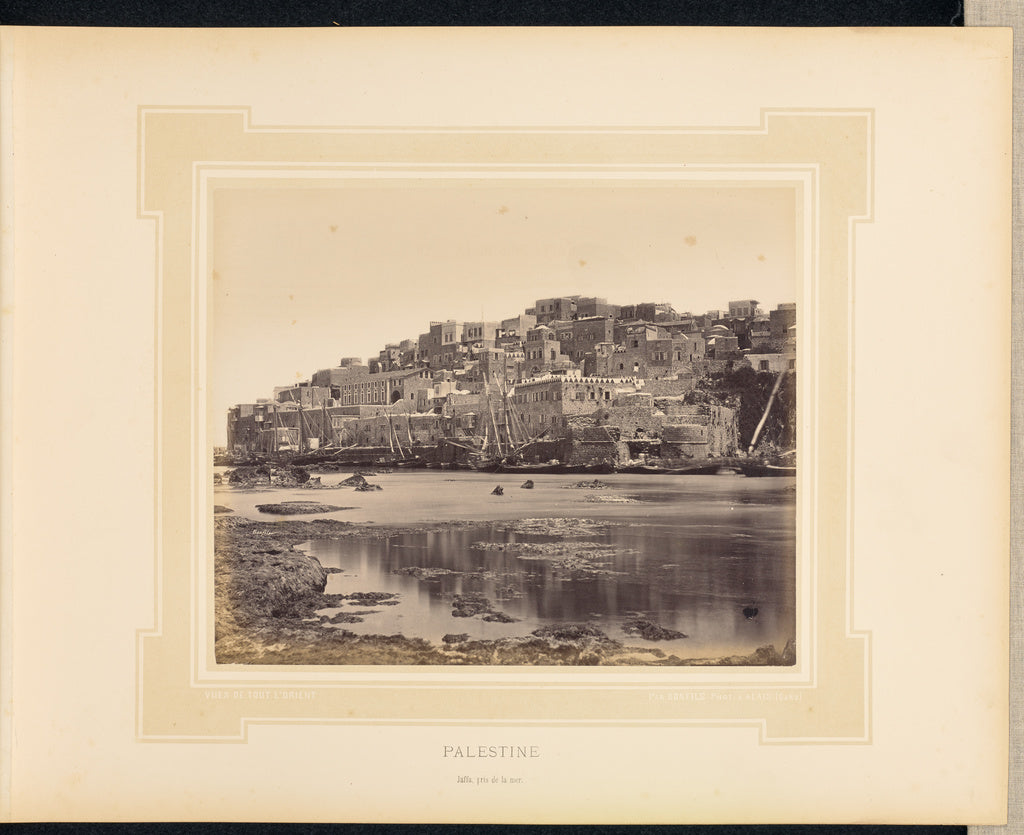 Félix Bonfils:Palestine: Jaffa, pris de la mer, Poster Print Wall Art