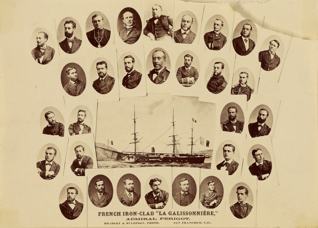 Bradley & Rulofson:French Ironclad - La Galissonniere [with , Poster Print Wall Art