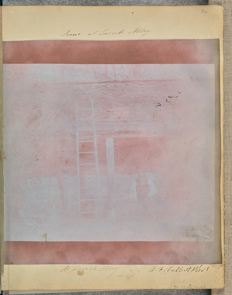 William Henry Fox Talbot:Workman at Lacock., Poster Print Wall Art