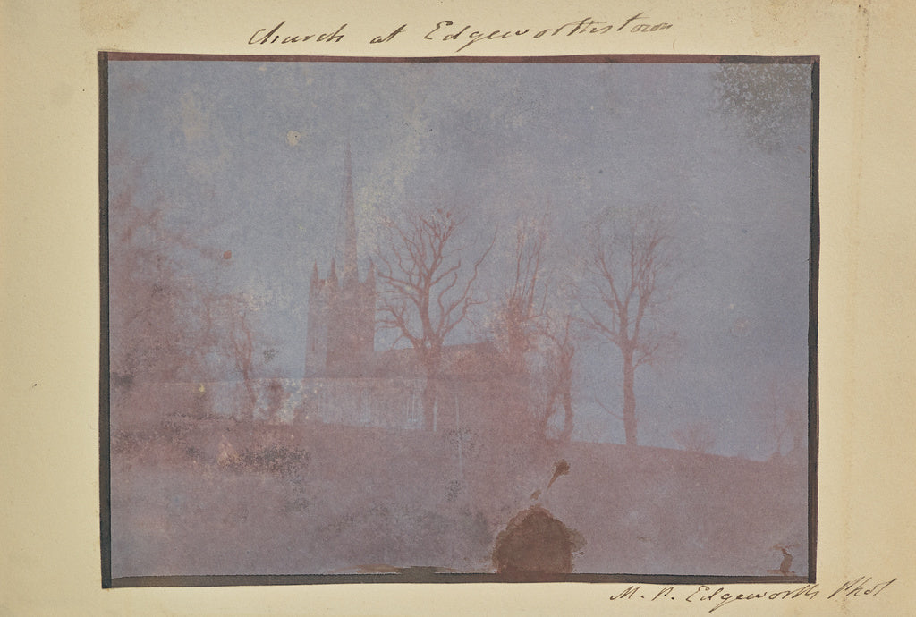 Michael Pakenham Edgeworth:The Church at Edgeworthstown., Poster Print Wall Art