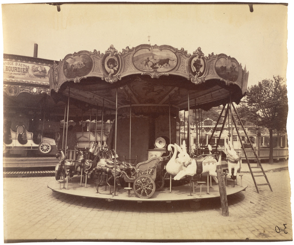 Eugène Atget:Fête du Trône, Poster Print Wall Art