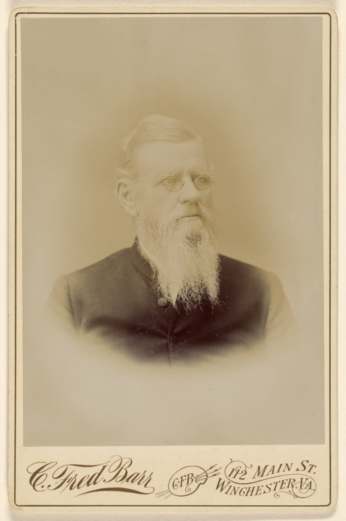 C. Fred Barr:[Unidentified elderly man with a long white bea, Poster Print Wall Art