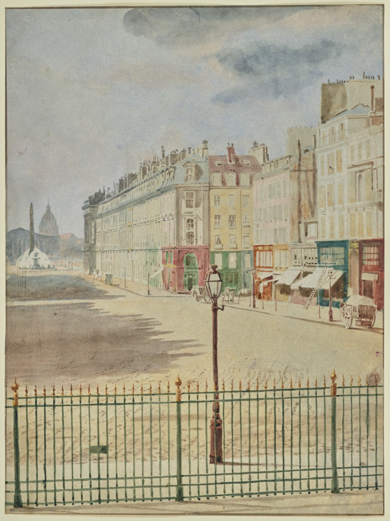 Hippolyte BayardAttributed to:[Rue Royale Facing the Place d, Poster Print Wall Art