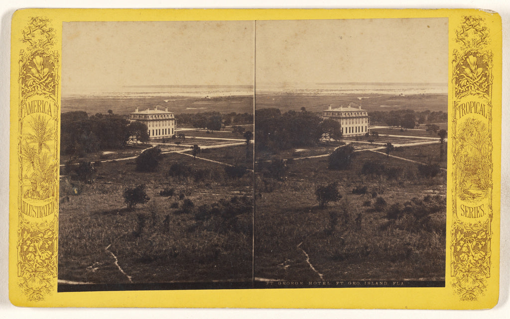 Unknown maker, American:Ft. George Hotel. Ft. Geo. Island, F, Poster Print Wall Art