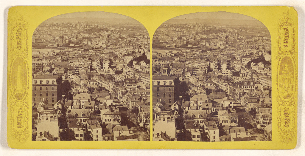Unknown maker, American:West from Bunker Hill Monument., Poster Print Wall Art
