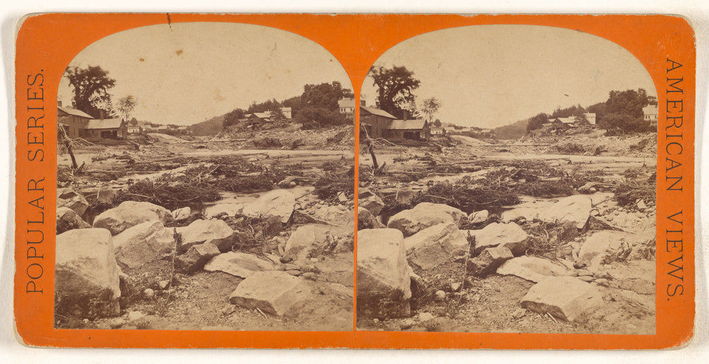 Unknown maker, American:[Mill St. looking north, grist mill , Poster Print Wall Art