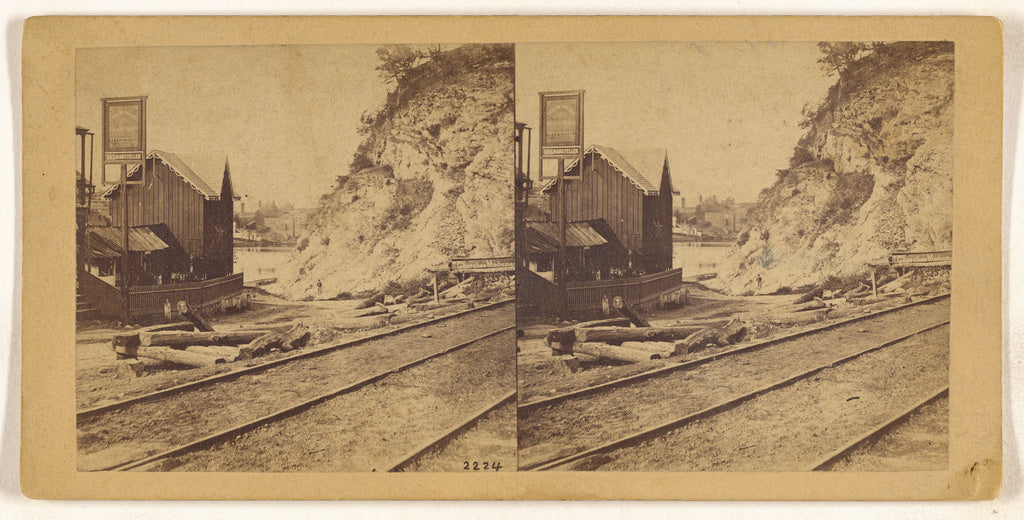 Unknown maker, American:[Delaware Water Gap. Leigh Valley As, Poster Print Wall Art