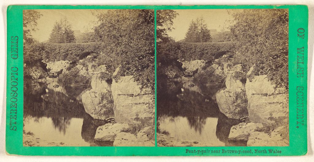 Unknown maker, British:Pont-y-pair near Bettws-y-coed, North, Poster Print Wall Art