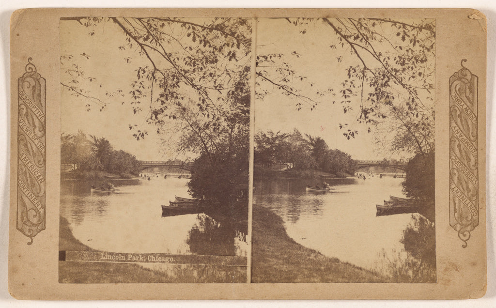 Continent Stereoscopic Company:Lincoln Park, Chicago., Poster Print Wall Art