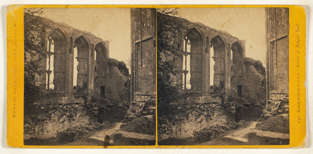 Henry T. Cooke & Son:Kenilworth Castle - Interior of Banquet, Poster Print Wall Art