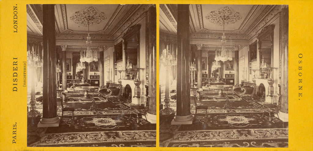 André Adolphe-Eugène Disdéri:The Drawing Room./La Grand Salo, Poster Print Wall Art