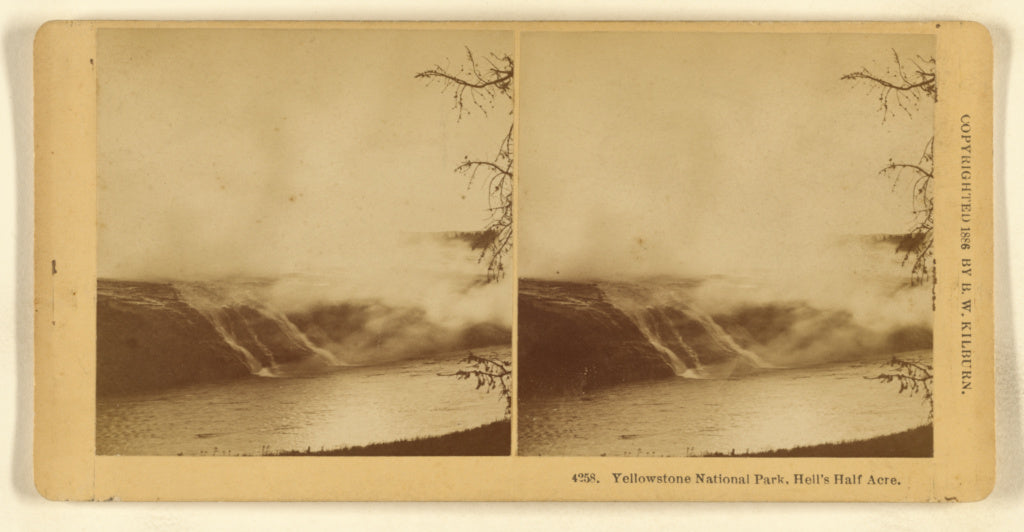 Benjamin West Kilburn:Yellowstone National Park, Hell's Half, Poster Print Wall Art