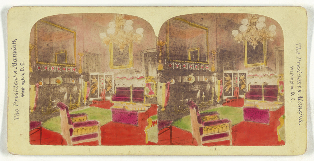 Unknown maker, American:The President's Mansion, Washington,, Poster Print Wall Art