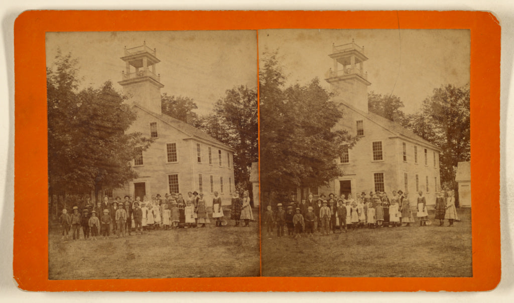 Howard Henry Harrison Langill:[Group of students in front of, Poster Print Wall Art