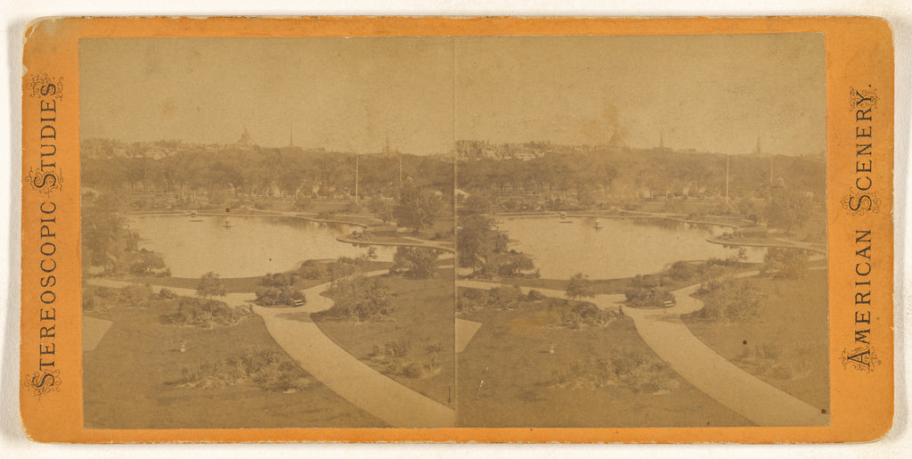 Unknown maker, American:[High angle view on an unidentified , Poster Print Wall Art