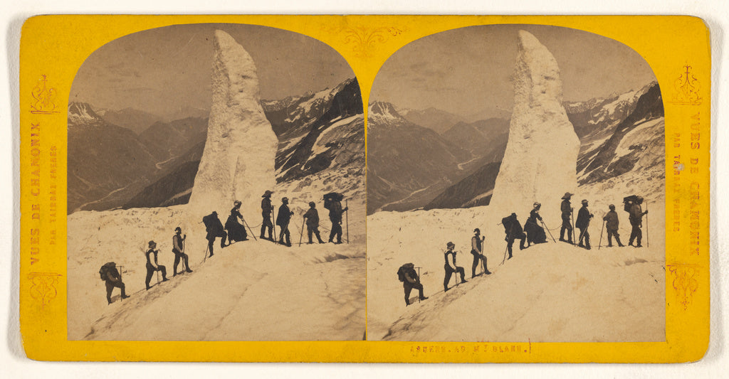Tairraz Frères:Ascens au Mt. Blanc., Poster Print Wall Art