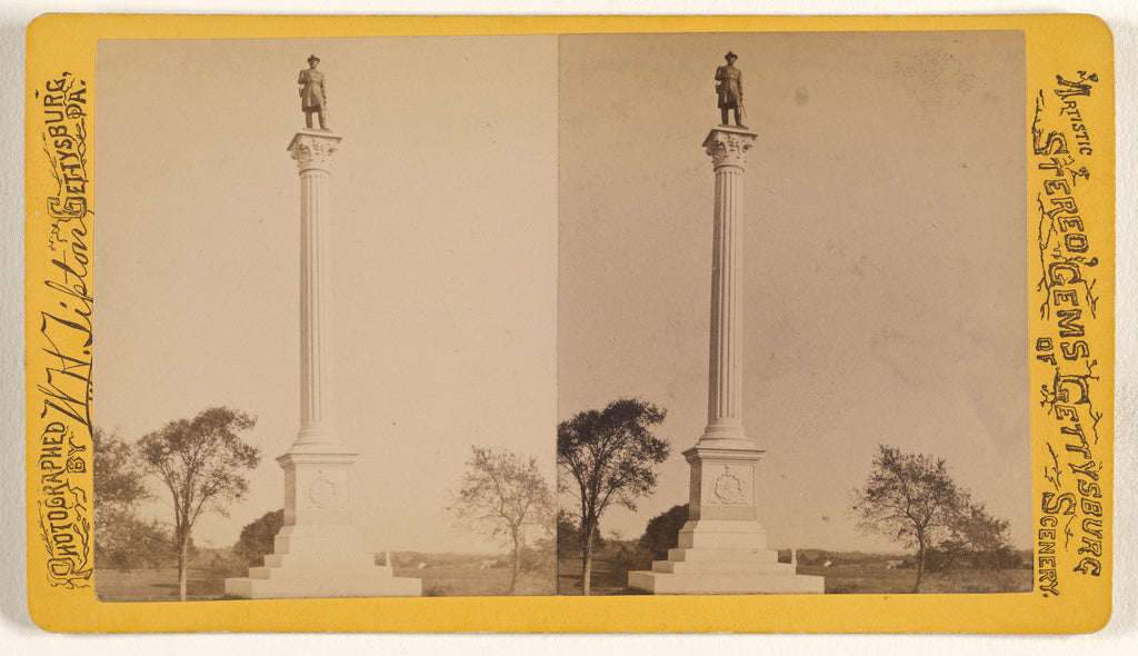 William H. Tipton:[Stannard Vermont Brigade Monument at Gett, Poster Print Wall Art