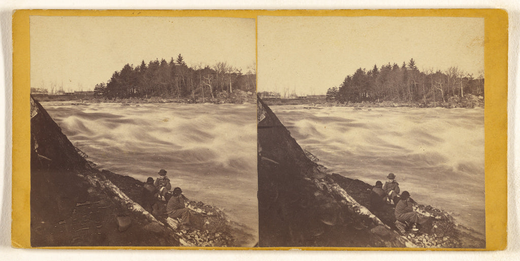 Simon Towle:[Foot of Pawtucket Falls from ledge by Waste Gat, Poster Print Wall Art