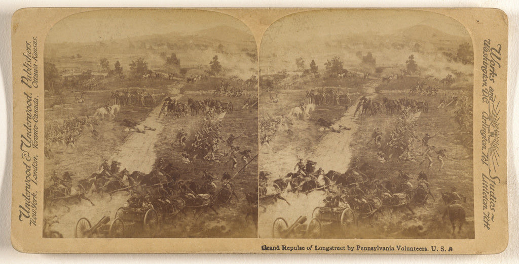 Underwood & Underwood:Grand Repulse of Longstreet by Pennsyl, Poster Print Wall Art