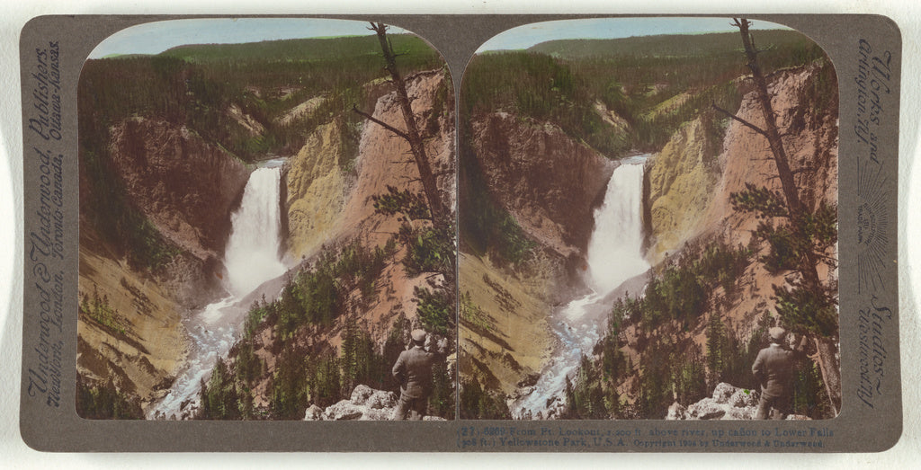 Underwood & Underwood:From Pt. Lookout, 1,200 ft. above rive, Poster Print Wall Art