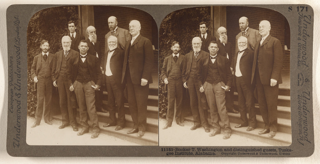 Underwood & Underwood:Booker T. Washington and distinguished, Poster Print Wall Art