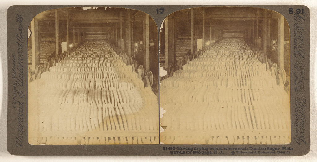 Underwood & Underwood:Moving drying ovens, where each Domino, Poster Print Wall Art