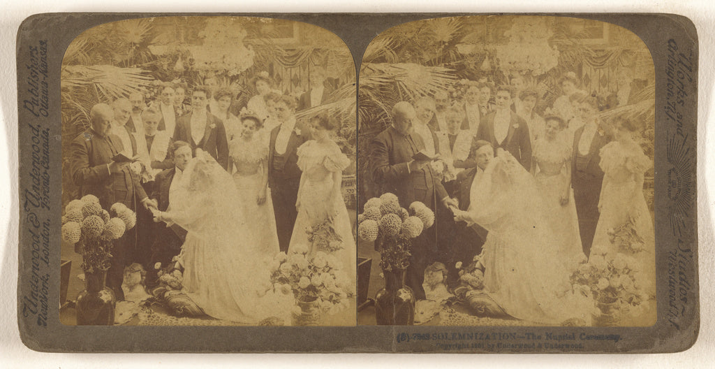 Underwood & Underwood:Solemnization - The Nuptial Ceremony., Poster Print Wall Art