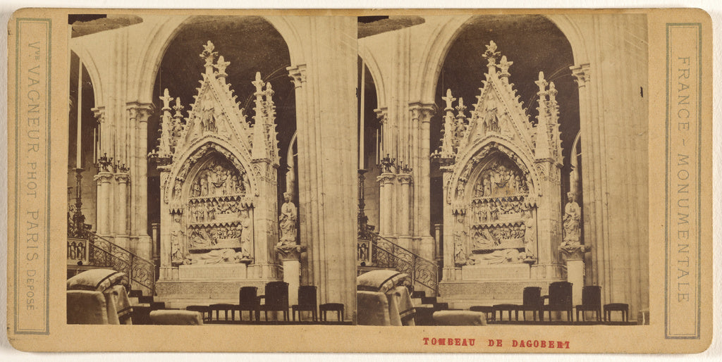 Vve. Vagneur:Tombeau de Dagobert, Poster Print Wall Art