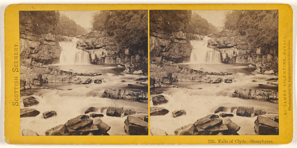James Valentine:Falls of Clyde - Stonybyres., Poster Print Wall Art