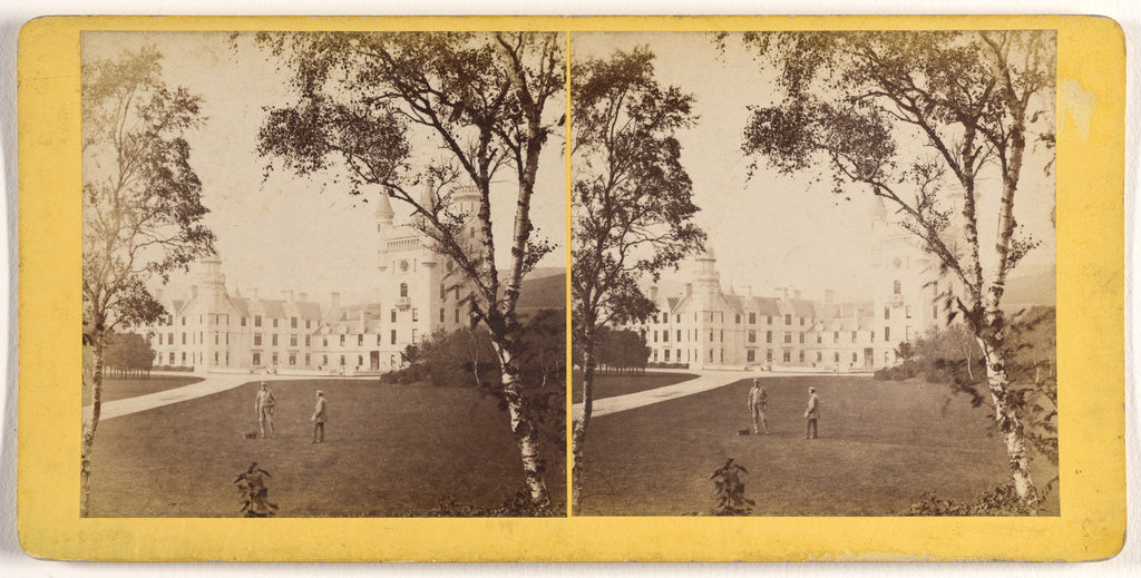 James Valentine:Balmoral, from the South-East., Poster Print Wall Art