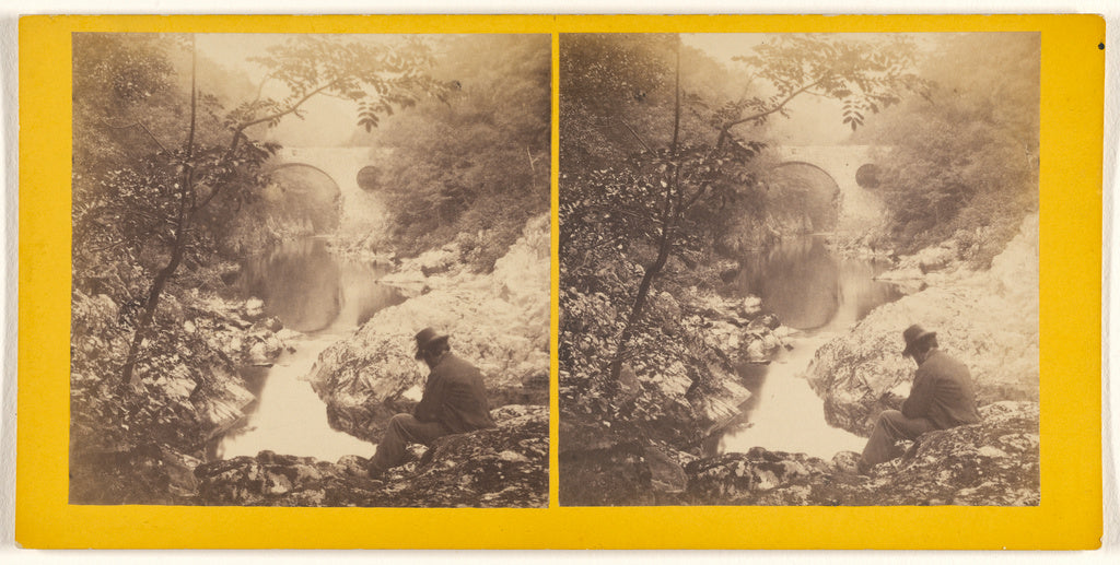 James Valentine:Perthshire. Pass of Killiecrankie from Below, Poster Print Wall Art