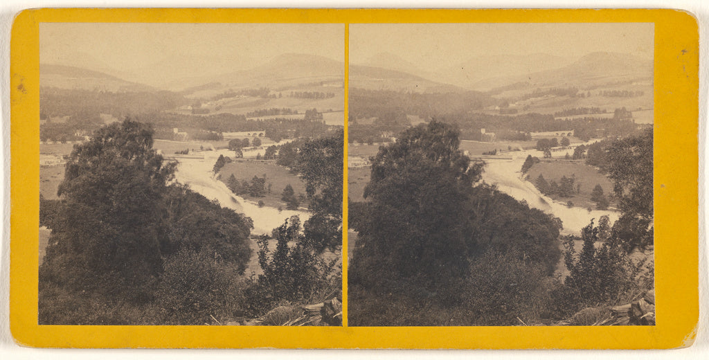 James Valentine:Bridge of Tilt and Glen Tilt., Poster Print Wall Art