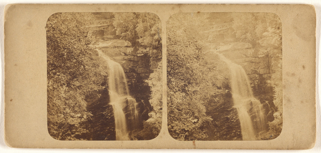 James Valentine:Scottish Scenery. "Upper Falls of Moness, Ab, Poster Print Wall Art