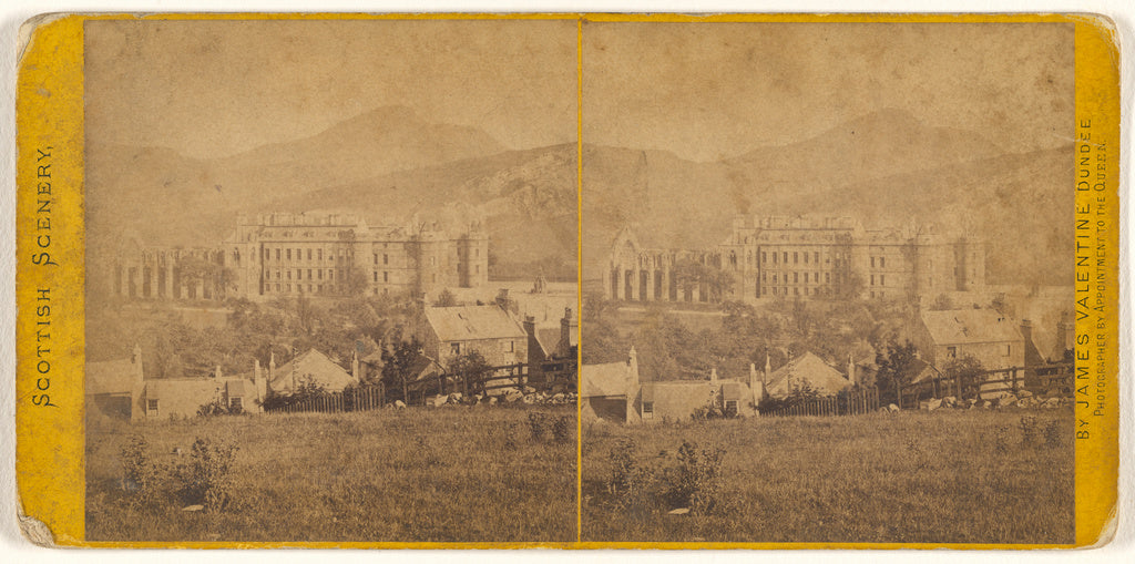 James Valentine:Holyrood Palace from Calton Hill, Edinburgh, Poster Print Wall Art